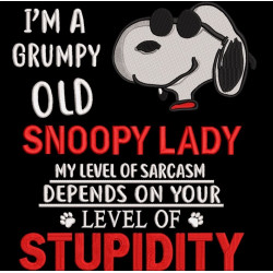 Funny Grumpy Old Nosey Dog Lady